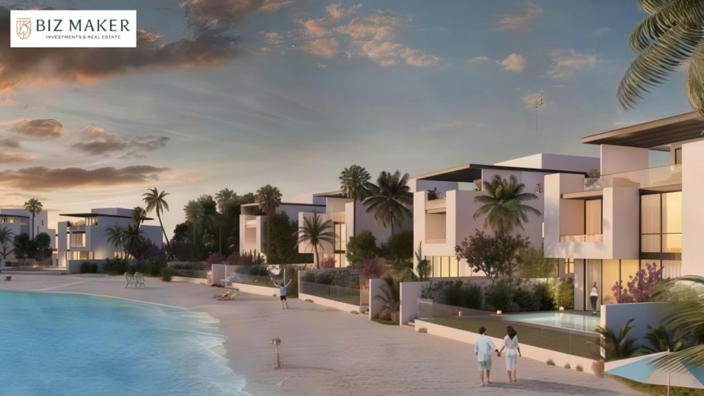 Luxury beachfront villas with modern architecture and serene sea views – Ajman real estate investment opportunity